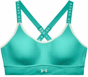 Women's Bra Under Armour Infinity Mid Hthr Cover-GRN L