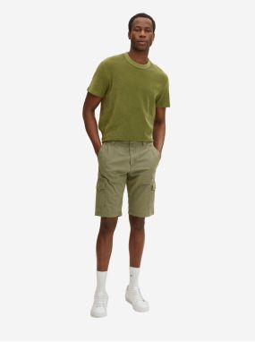 Khaki Mens Shorts with Pockets Tom Tailor - Men