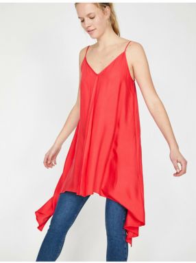 Koton Women's Red V-neck Tunic