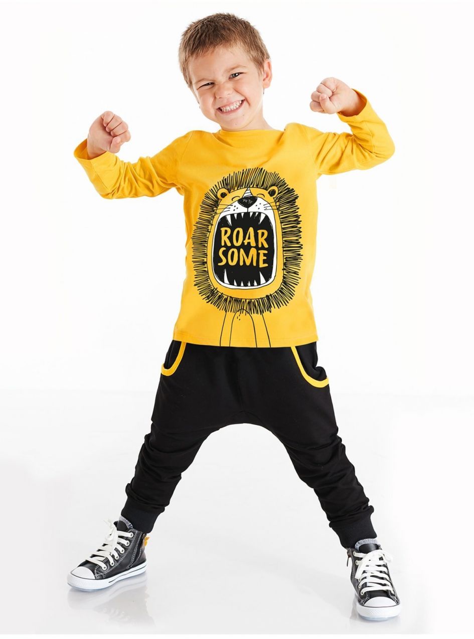 Denokids Roarsome Boy T-shirt Pants Suit