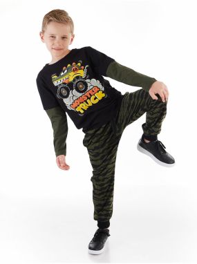 mshb&g Truck Camouflage Boys T-shirt Trousers Suit