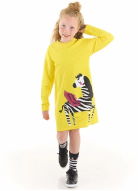 mshb&g Winged Zebra Girl Yellow Dress