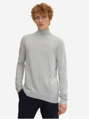 Light Grey Men's Annealed Basic Turtleneck Tom Tailor - Men