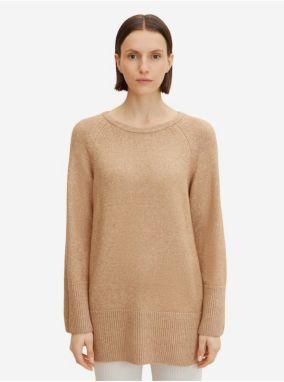 Beige Women's Loose Basic Sweater Tom Tailor - Women