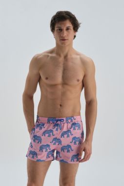 Dagi Micro Short Elephant Patterned Beach Shorts