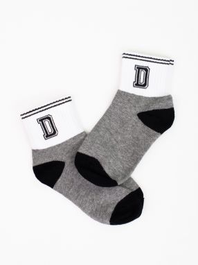 Children's socks Shelvt gray with asterisk