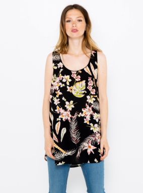 Black floral top CAMAIEU - Women