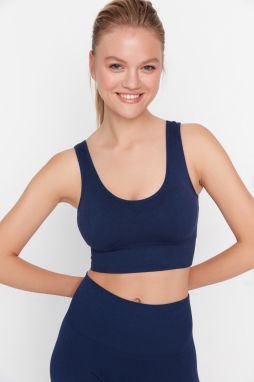 Trendyol Dark Navy Seamless/Seamless Support/Shaping Knitted Sports Bra