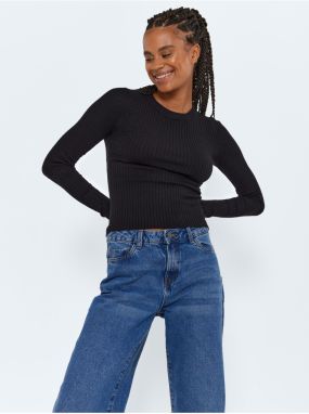 Black Ribbed Sweater Noisy May Ship - Women