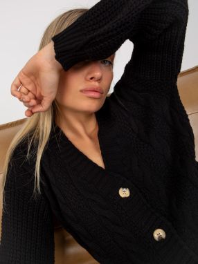 Black sweater with braids OCH BELLA