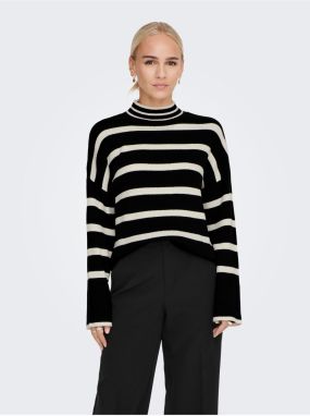 Black Striped Sweater ONLY Ibi - Women