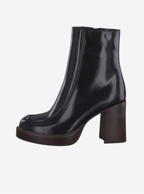 Black Tamaris High HeelEd Ankle Boots - Women