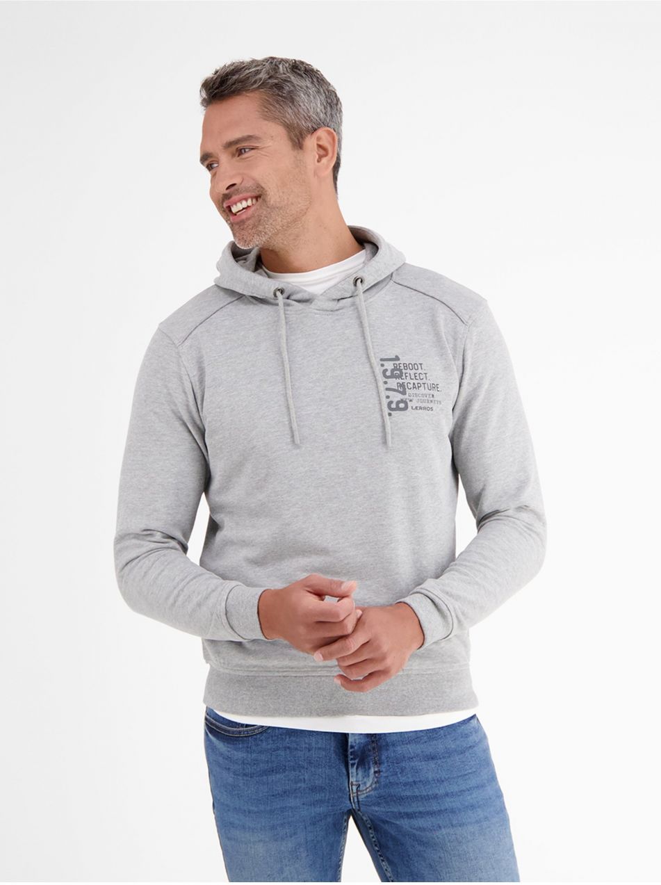 Grey Mens Hoodie LERROS - Men