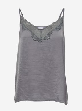Gray Tank Top with Lace JDY Appa - Women