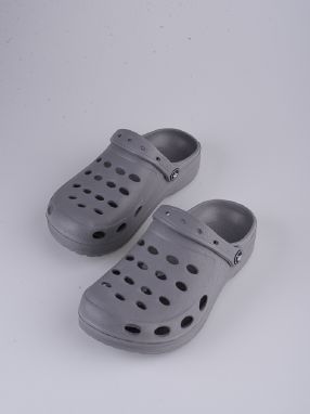 Shelvt lightweight boys' slippers grey