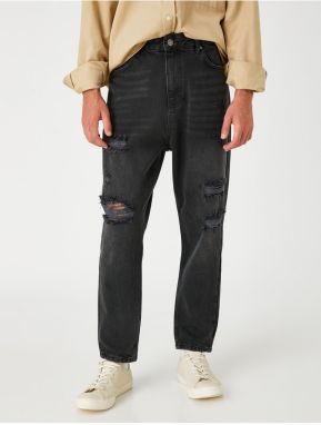 Koton Loose Fit Denim Wide Trousers - Steve Jean