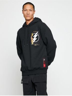 Koton The Flash Hooded Sweatshirt Raised Licensed Printed