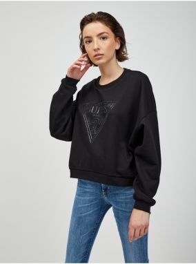 Black Womens Sweatshirt Guess Rosatea - Women