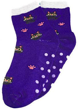 Non-slip Children's Socks Shelvt Blue Cats