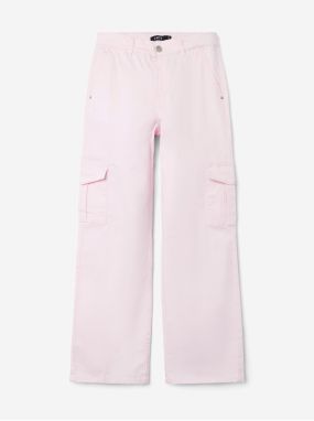 Light Pink Girly Wide Pants with Pockets LIMITED by name it - Girls