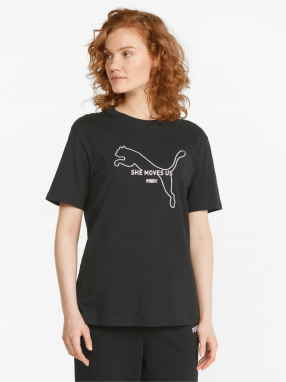 Black Women's T-Shirt Puma Her - Women