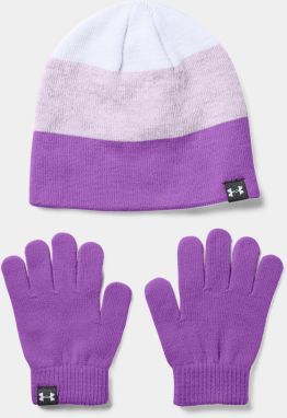 Under Armour Cap G Beanie Glove Combo-PPL - Girls