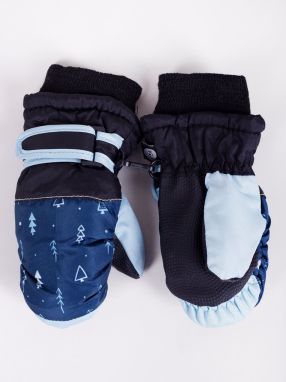 Yoclub Kids's Children's Winter Ski Gloves REN-0227C-A110 Navy Blue