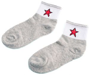 Children's socks Shelvt gray with asterisk