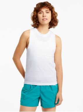 White Women's Top Puma Evide Mesh - Women