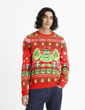 Celio Christmas Sweater Hulk - Men