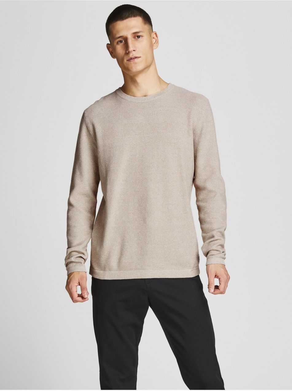 Pánsky sveter Jack & Jones Beige