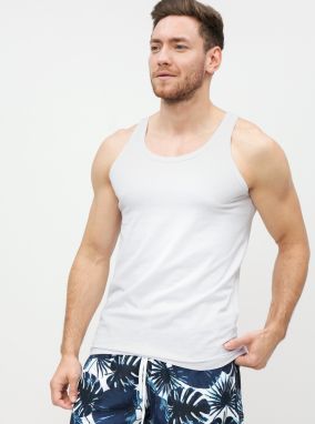 White Men's Basic Tank Top Jack & Jones - Men's