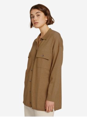 Brown Ladies Shirt Light Jacket Tom Tailor Denim - Women