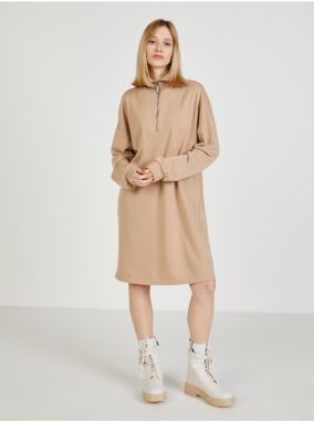 Beige Sweatshirt Dress Noisy May Kaylee - Women