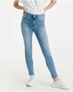 Blue Women Skinny Fit Jeans Replay Luzien Jeans - Women