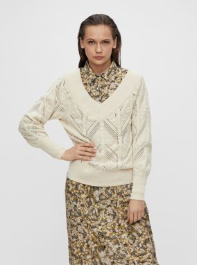 Cream sweater . OBJECT Melanie - Women