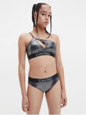 Black Women's Metallic Swimwear Top Calvin Klein Underwear - Women