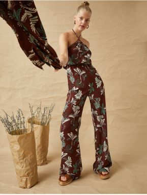 Koton Halterneck Jumpsuit with Ring Detail