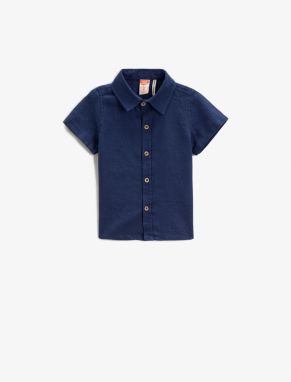 Koton Linen Blend Short Sleeve Shirt