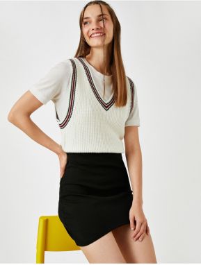 Koton Asymmetrical Mini Skirt