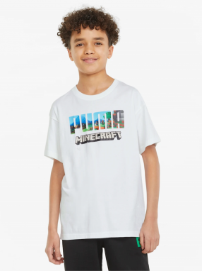 White boys T-shirt Puma x MINECRAFT - unisex