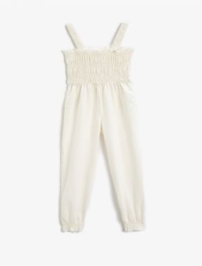 Koton Linen Blended Overalls With Straps