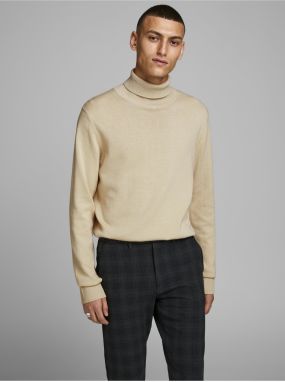 Beige men's turtleneck Jack & Jones Emil - Men