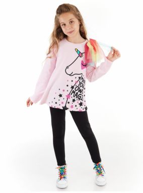 mshb&g Love Magic Tulle Girls Kids Tunic Leggings Suit