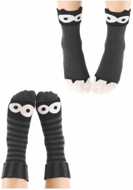 Denokids Monster Gray Boys 2-Pack Socket Socks Set