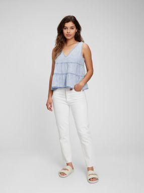 GAP Denim organic top with ruffles - Women