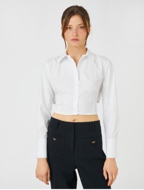 Koton Corset Detailed Crop Shirt