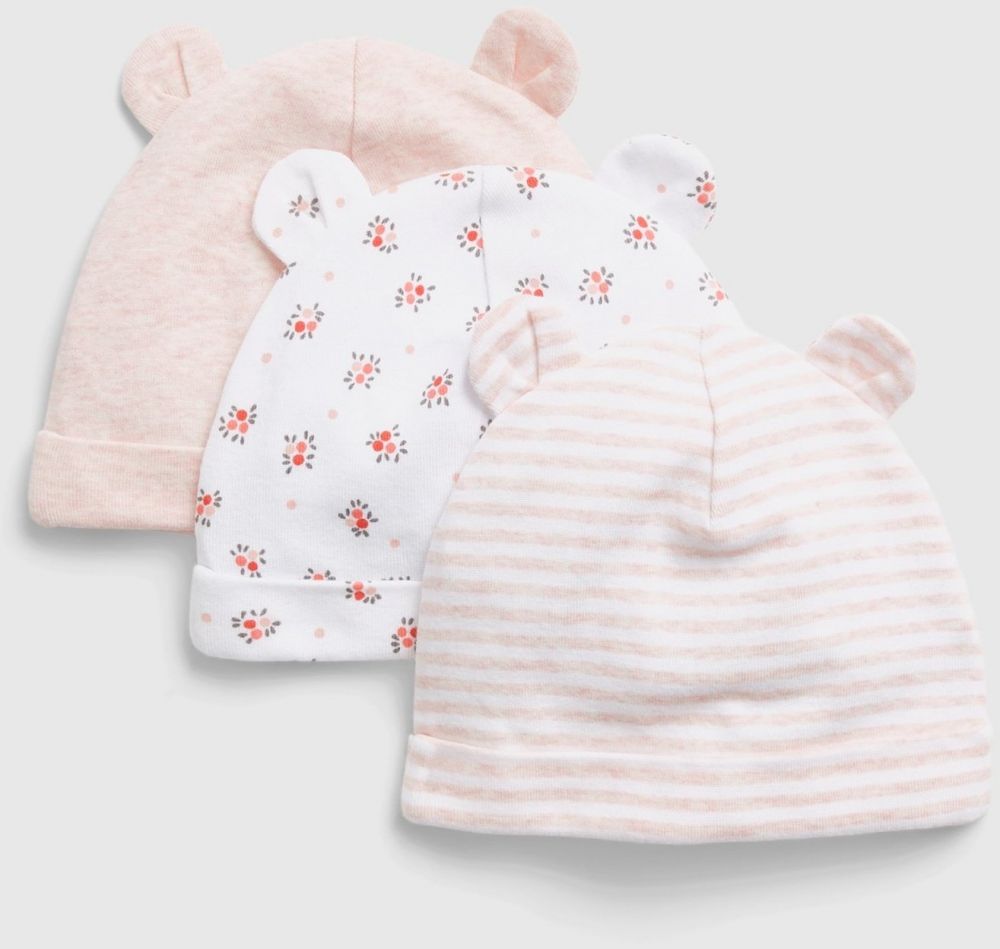 GAP Baby beanie with ears, 3pcs - Girls