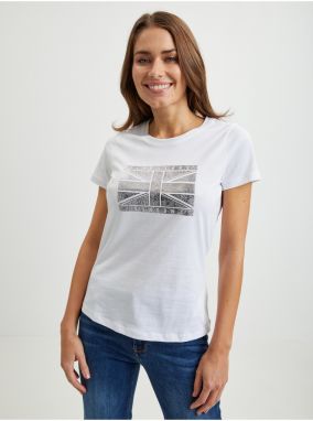 White Women's T-Shirt Pepe Jeans Beatriz - Women