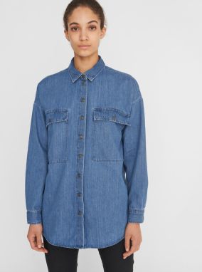 Blue Denim Shirt Noisy May Flanny - Women